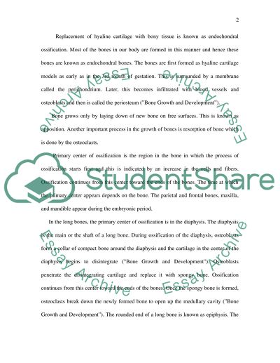 The Development and Growth of Bones