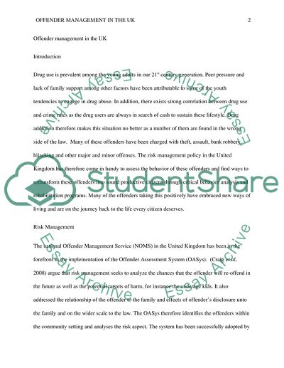 Issues of Offender Management in the UK