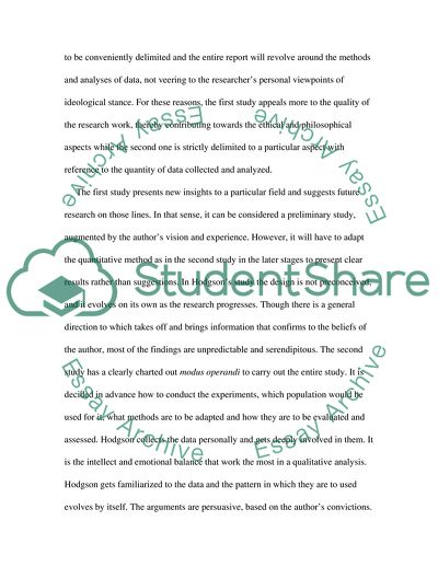 Analysis and Critique of Two Research Papers Related to Education