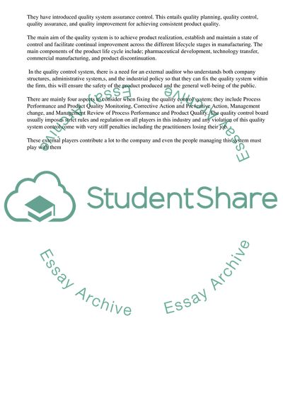 Pharma Quality System