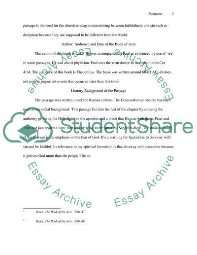 Biblical interpretation Acts 4:32-5:11