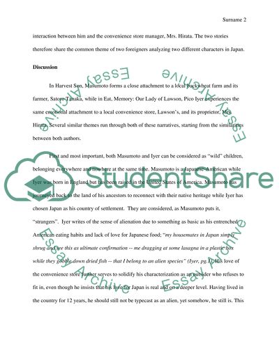 Satoro Tanaka and Mrs. Hitara Importance in David Masumotos and Pico Iyers and Texts