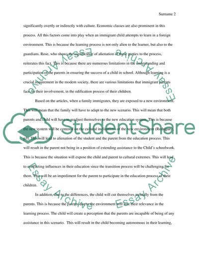 Education and Parental Involvement