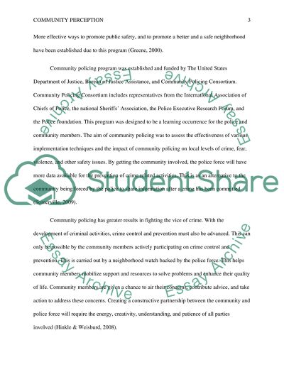 Ethics and Criminal Justice: Community Perception