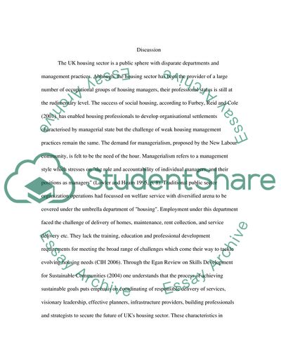 Housing Management Practice