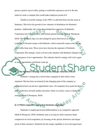 Starbucks Strategy and Internal Initiatives to Return to Profitable Growth