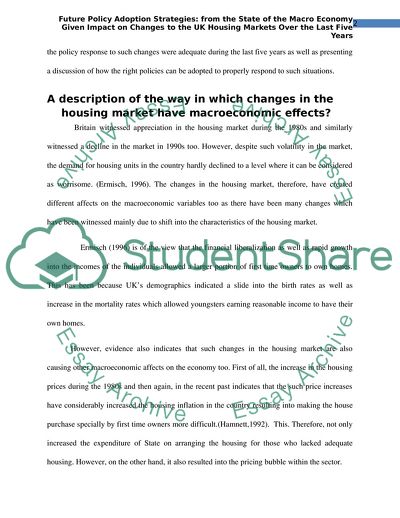 The Housing Market of the UK