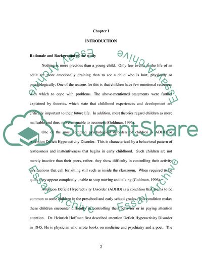 ADHD Among Elementary Children