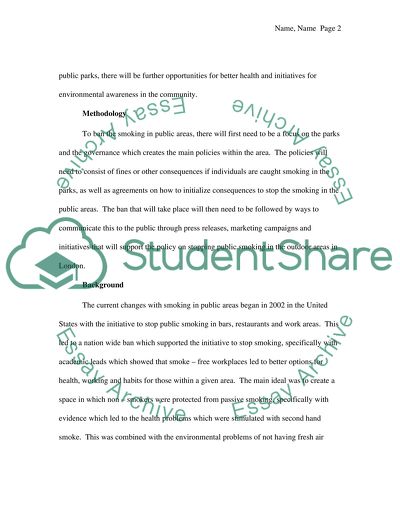 Smoking Ban in London Parks