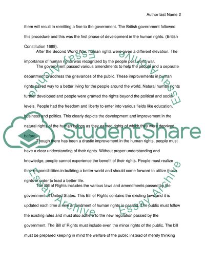 Natural Rights of Human Beings