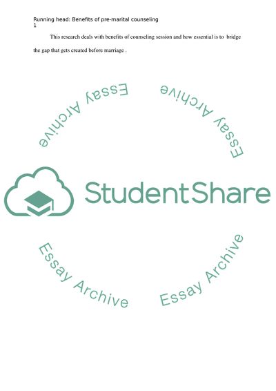 Benefits of Pre-Marital Counseling