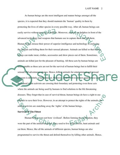 Lab Experiments: A Natural Response To Survival Threat