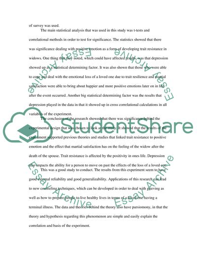 Psychology article reviews