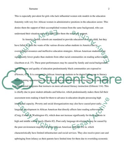 The Most Critical Educational Problem Impacting Urban America