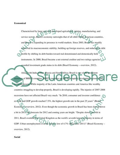 Brazil economic overview and solar power in Brazil