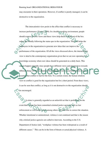 Organizational Behavior