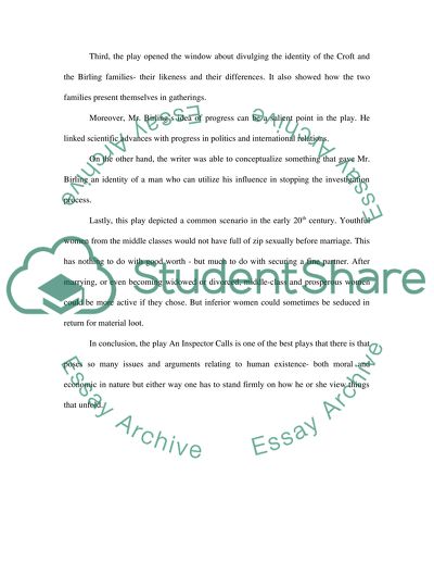 An Inspector Calls by J.B Priestley