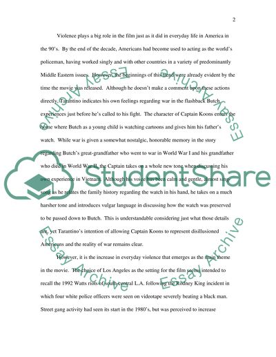 Pulp Fiction and Hope for Redemption