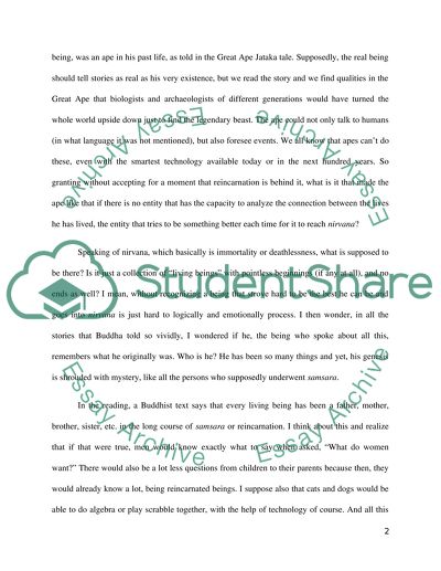 Buddhism and Reincarnation