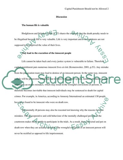 Should the capital punishment be allowed