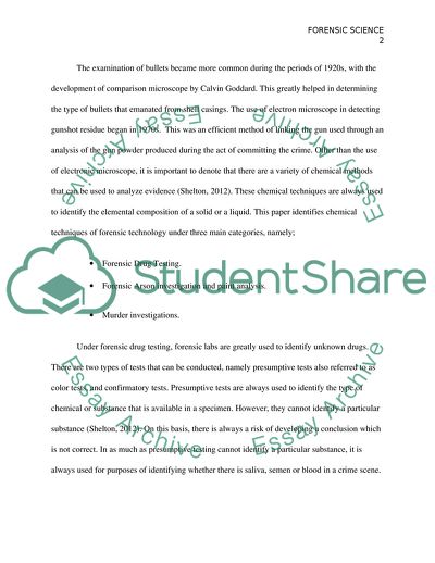 Forensic Science as a Very Important Element in Law Enforcement and Administration of Justice