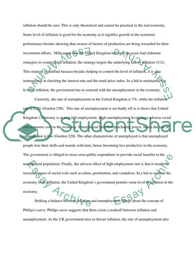 Macroeconomic Policies of UK Government in Achieving Objective of Low Inflation