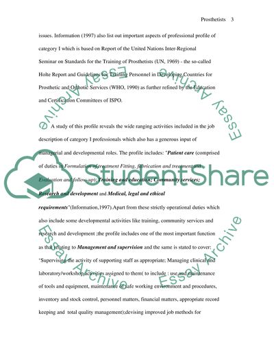 Are Prosthetists who Become Managers Trained and Prepared for their Role