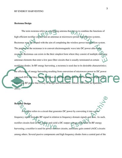 RF Energy Harvesting - Literature review
