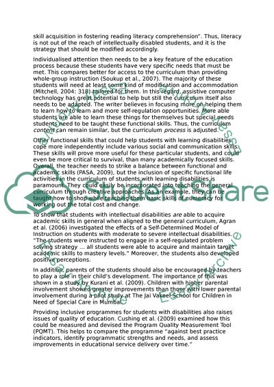 Providing Access to Education for Children with Disabilities