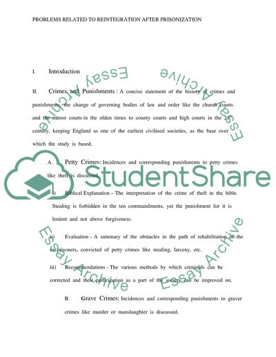 Reintegration After Prisonization