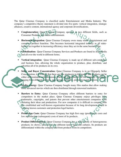 Marketing of Qatar Cinemas Company