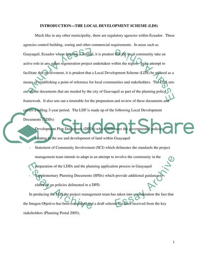 The Local Development Scheme of South America