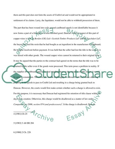 Commercial Law: Copper Wires and Stainless Steel Tubes