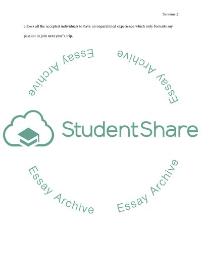 Why Do I Crave to be Accepted as the People to People Student