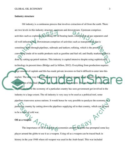 The Extent to Which Governments Shape the Global Oil Economy
