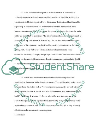 Social Determinants of Health