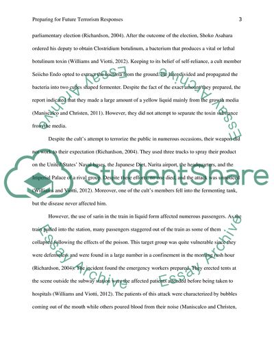 Preparing for Future Terrorism Responses