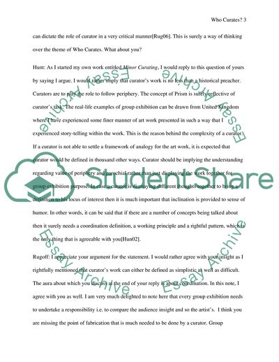 Who Curates A Theme-Based Interview