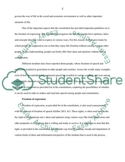 Freedom of Expression