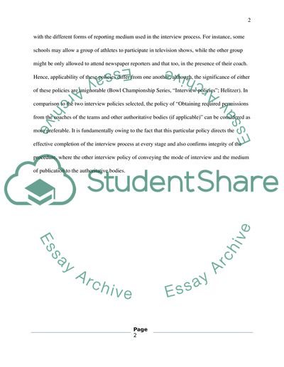 How to Interviewee the Athletes