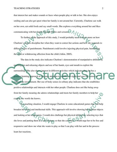Teaching Strategies and Curriculum Planning Used in Classroom