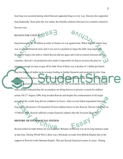 Invasion of Kuwait and Its Financial System