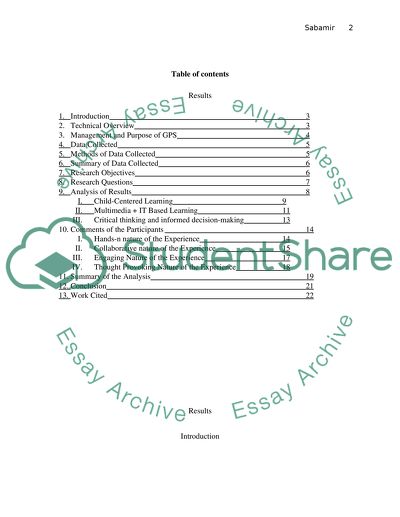 Global Positioning Systems in Education