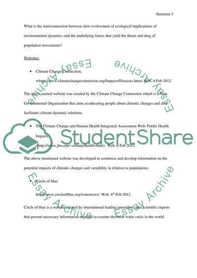 Climate Change and Human Health
