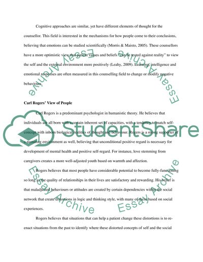 Humanistic and Cognitive Approaches