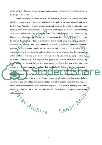 Environmental and social impact from AL-HAMRA tower On heart of Kuwait city