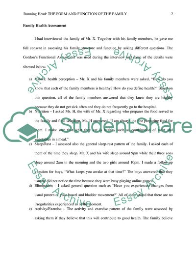 The Form and Function of the Family