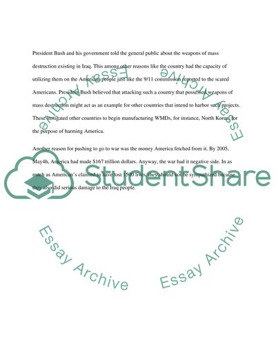 The real facts about the Iraqi war