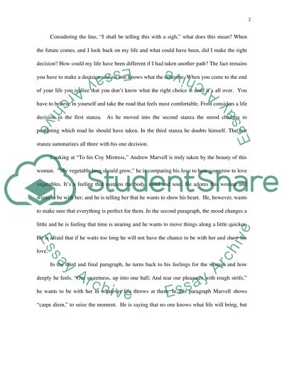 Carpe Diem in Poetry