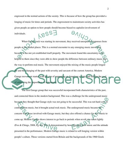 Rock and Roll, Garage, and Punk in America